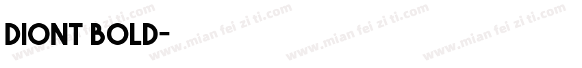 diont bold字体转换